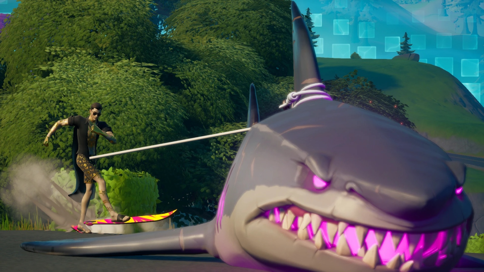 Fortnite incontra Sharknado in uno strano bug di Loot Shark 23