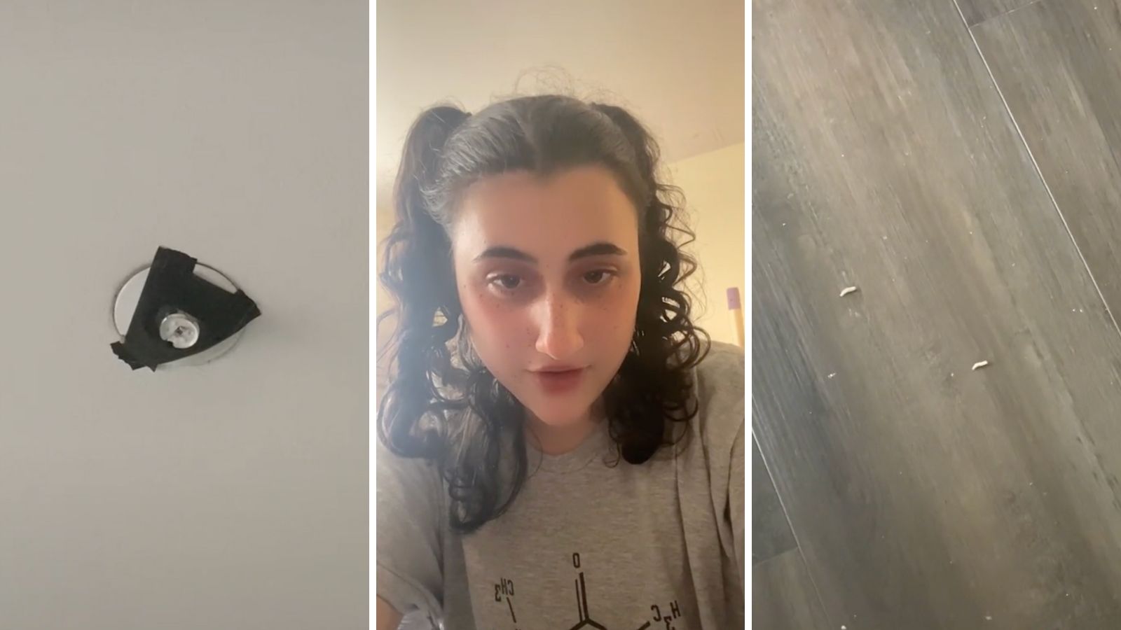 TikToker e traumatizzato quando i vermi cadono dal soffitto dopo 87