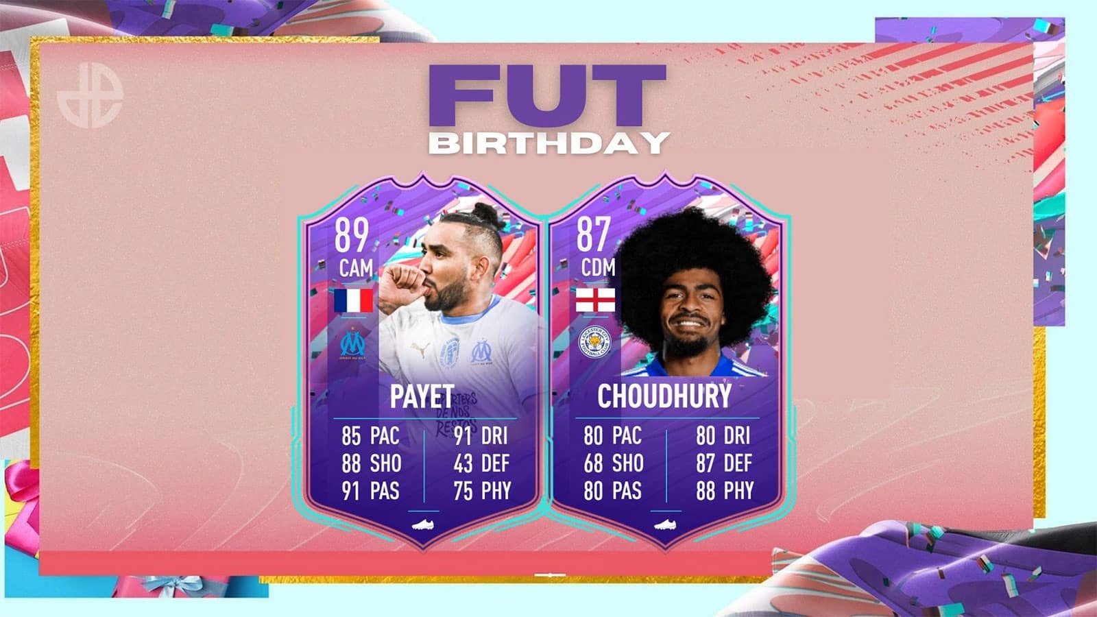 Payet Choudhury SBC OBjectives header FUT Birthday 13