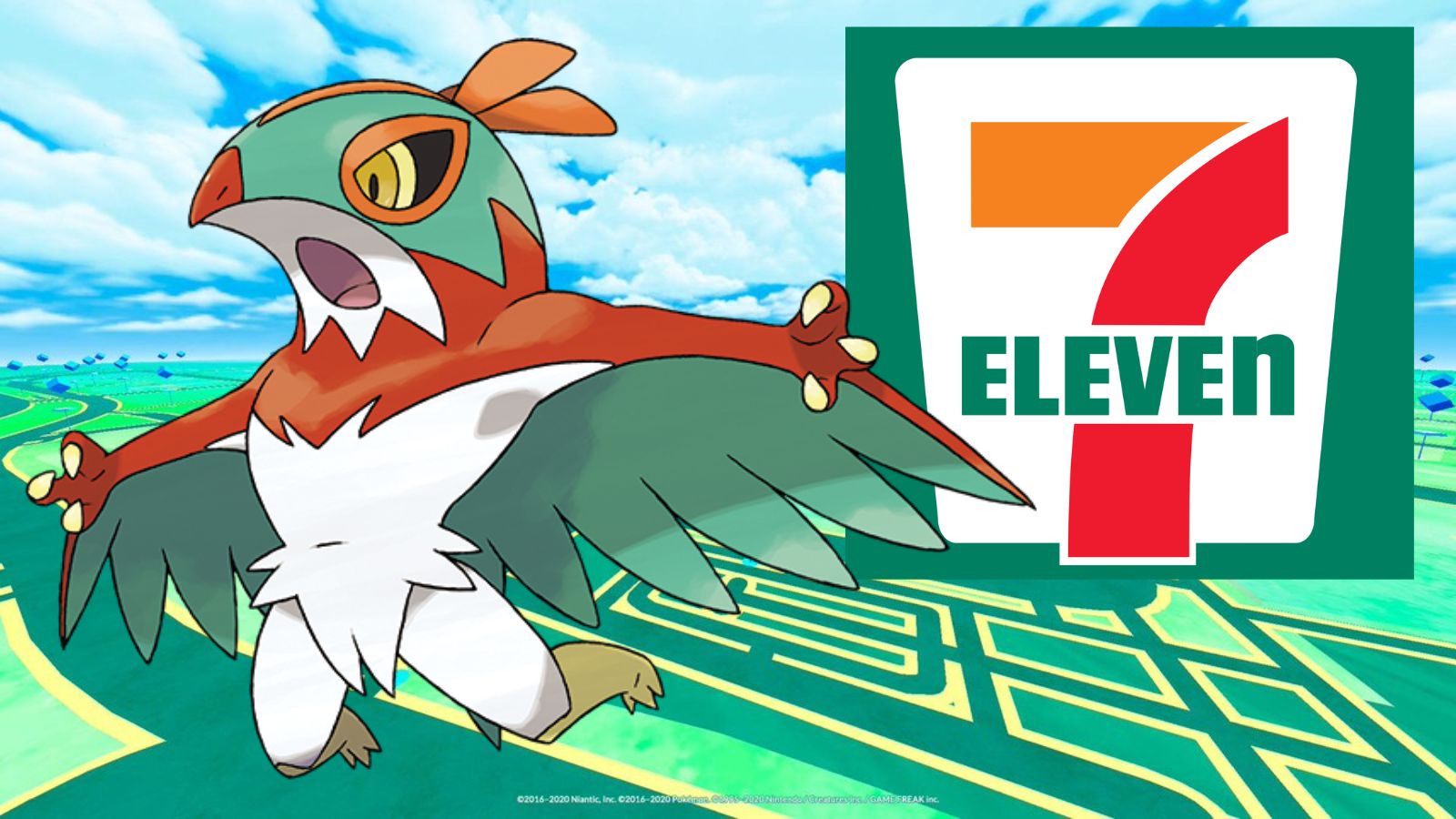Hawlucha diventa la mascotte delle stazioni di servizio 7 Eleven durante 23