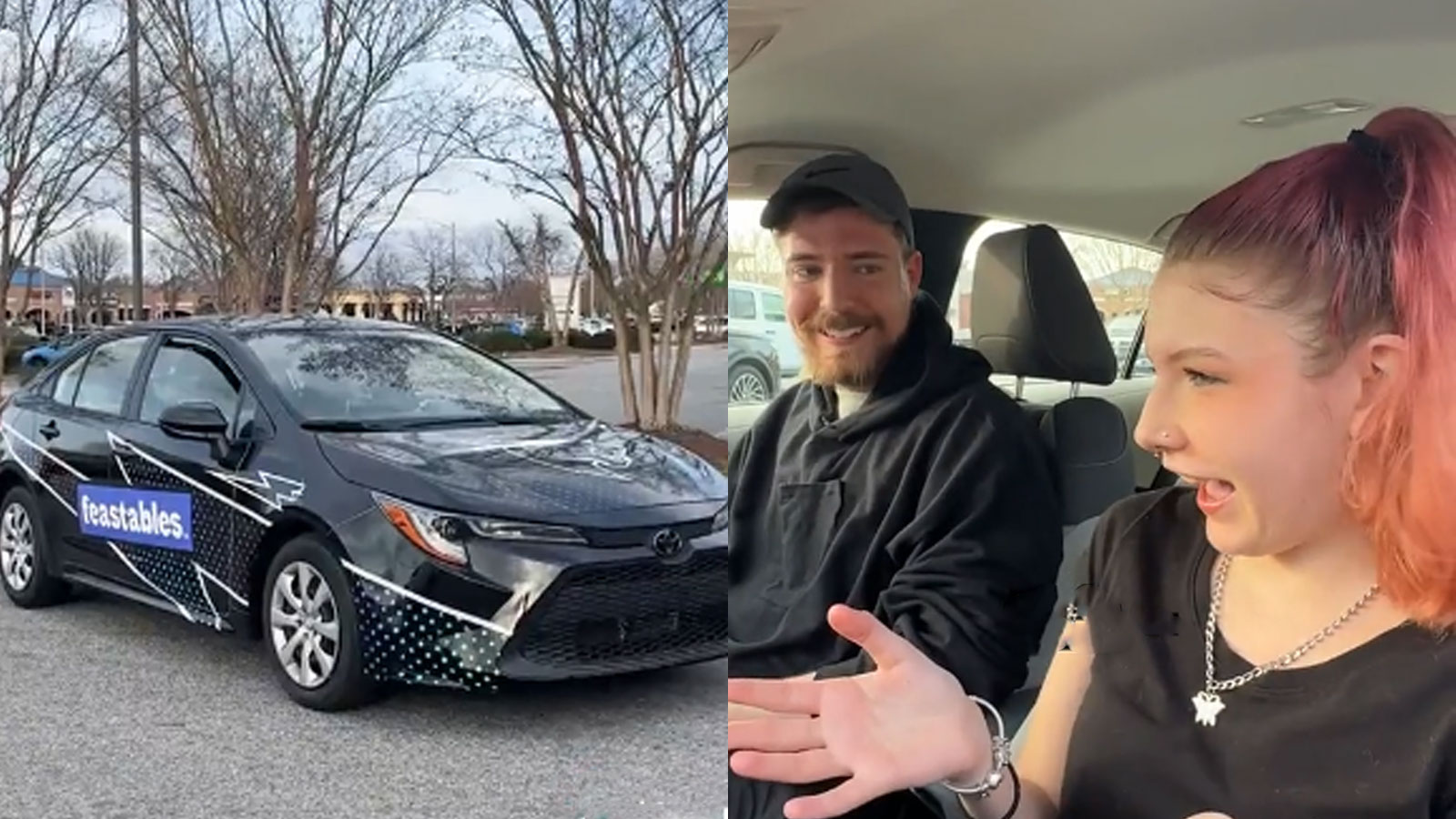 MrBeast sciocca la cameriera lasciando unauto nuova di zecca come 11