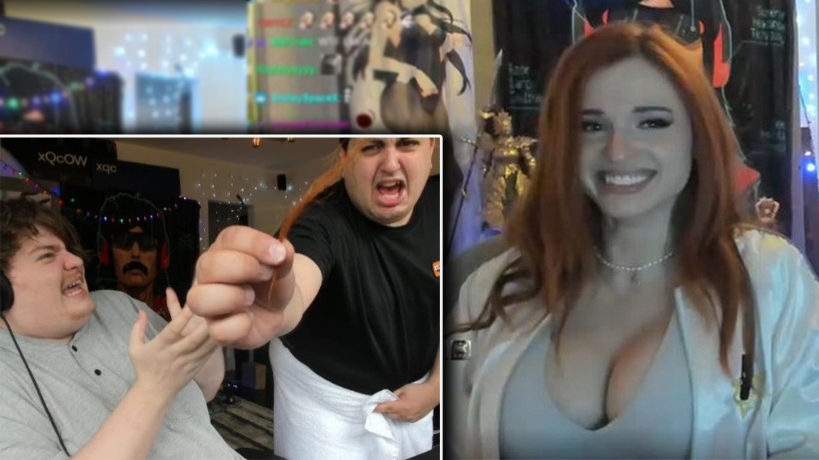 xQc disgusta Pokelawls dopo aver trovato i capelli di Amouranth 1