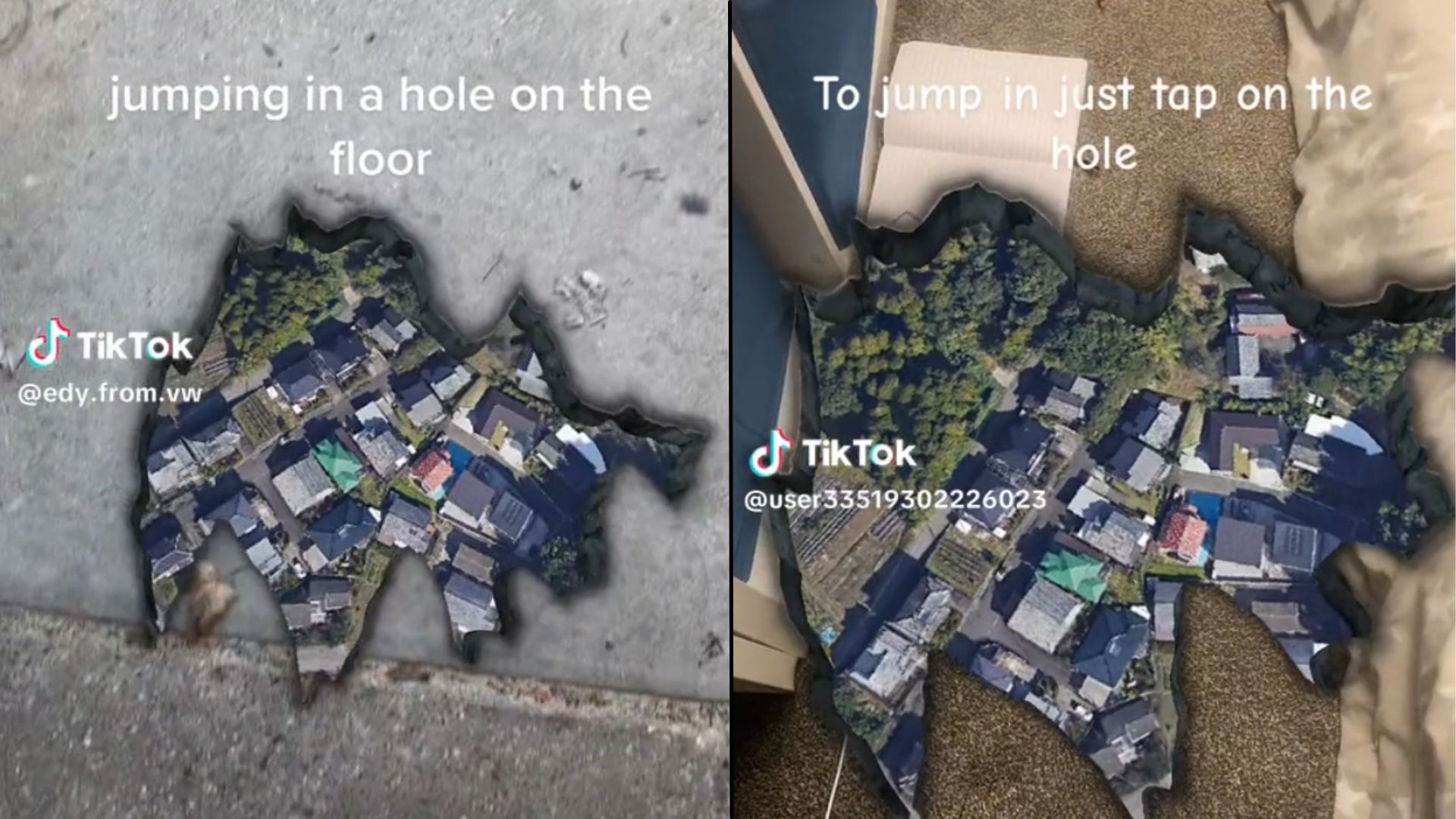 Come utilizzare il filtro Hole in the Floor di TikTok 61