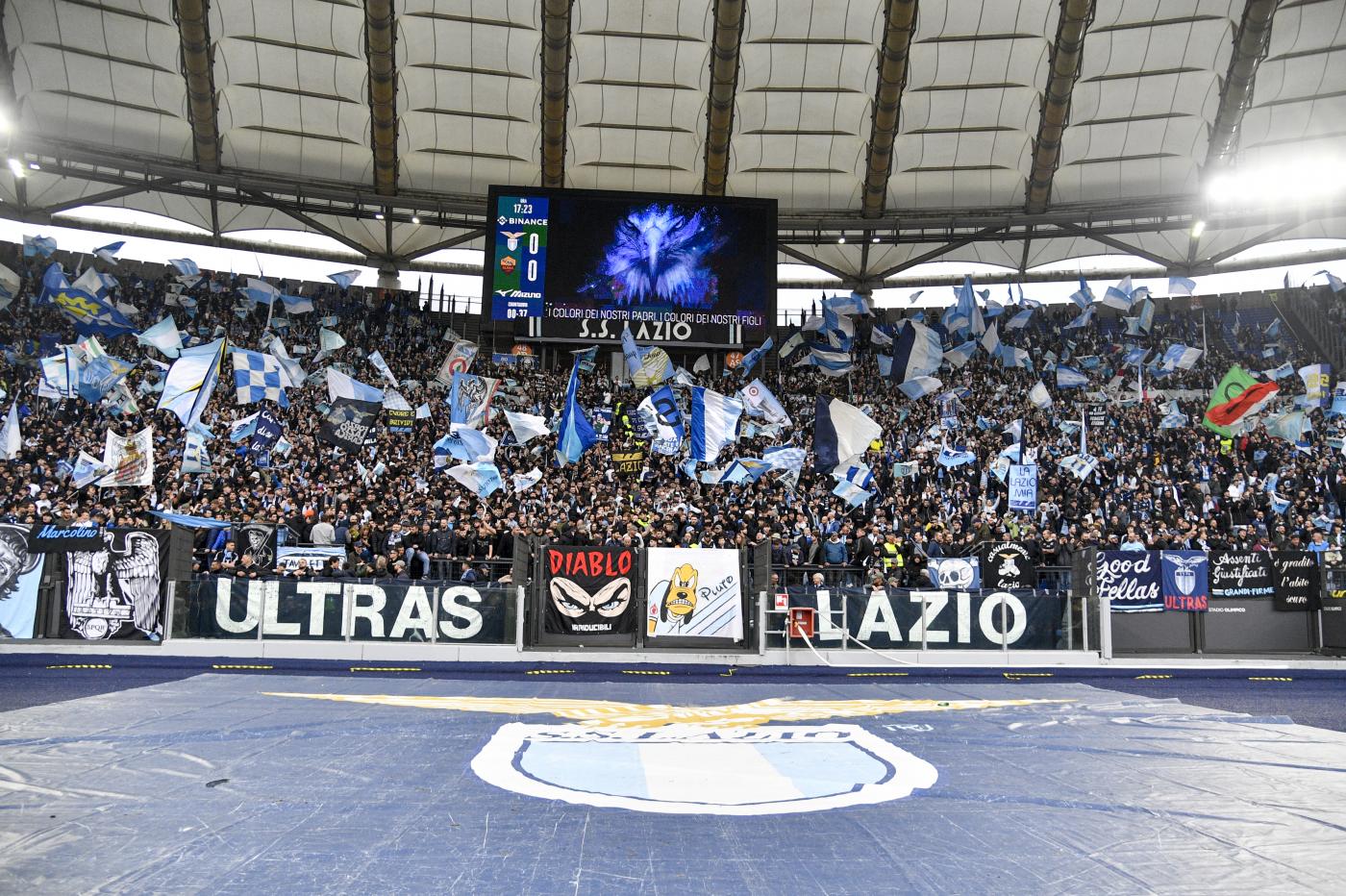 Lazio Juventus Curva Nord social 75