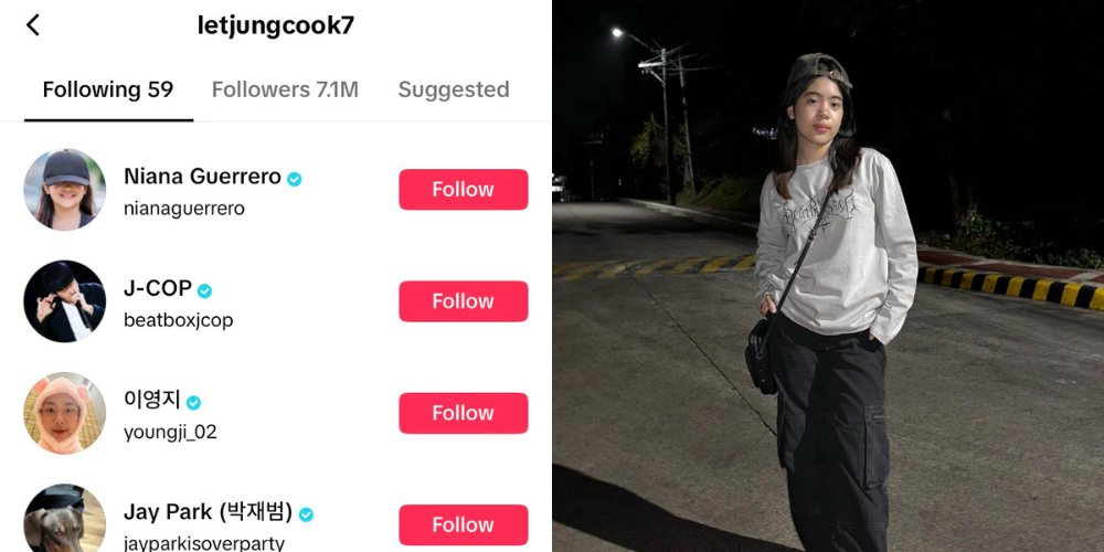 Jungkook dei BTS inizia a seguire Niana Guerrero su TikTok