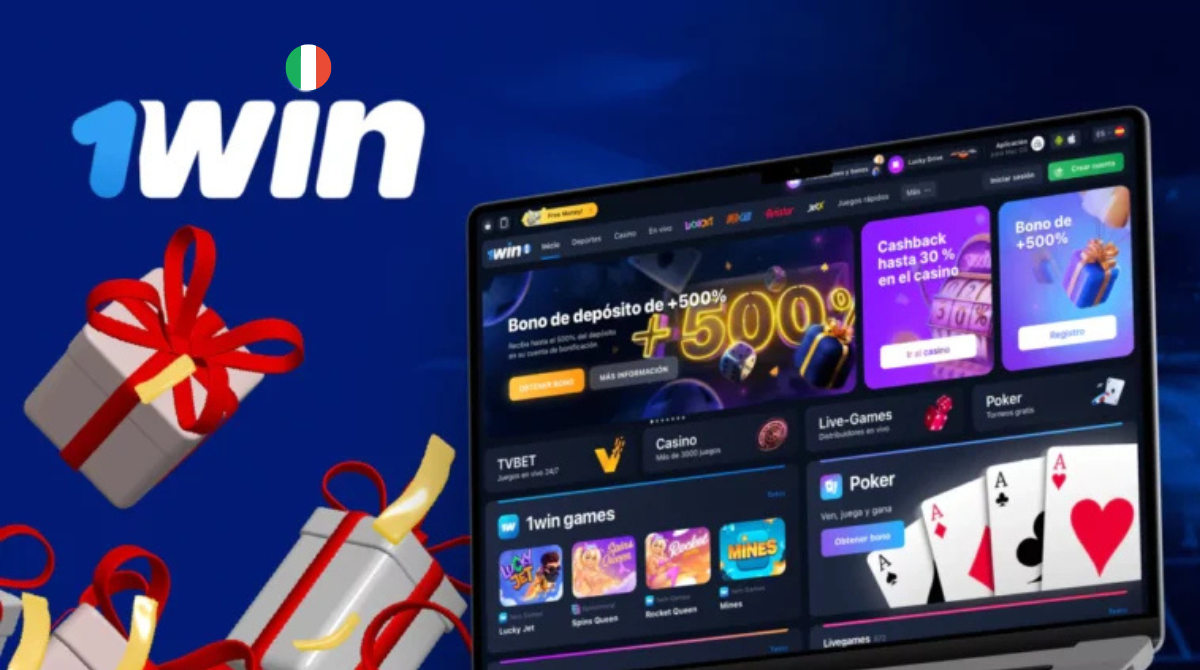Bonus di benvenuto fino al 500% su 1win Casino