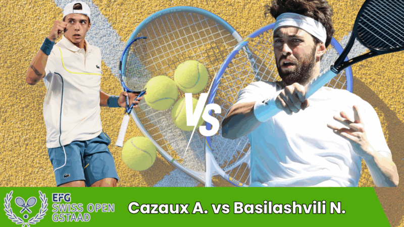 Pronostico Cazaux A. vs Basilashvili N. | Swiss Open Gstaad (ATP 250) | 13 luglio