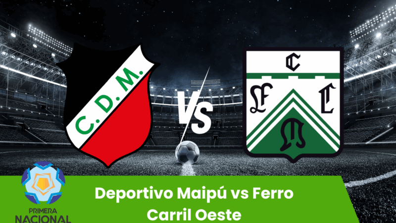 Pronostico Deportivo Maipú vs Ferro Carril Oeste | Primera Nacional | 13 luglio