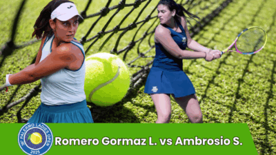 Pronostico Romero Gormaz  L. vs Ambrosio S. | Challenger Femenino Palermo | 22.07.2025, 13:00