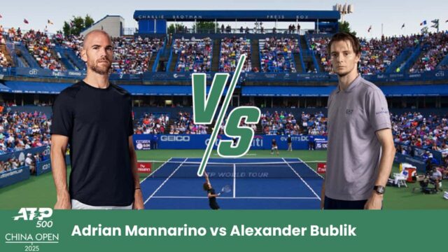 Pronostico ATP Pechino: Adrian Mannarino sfida Alexander Bublik in un match equilibrato.