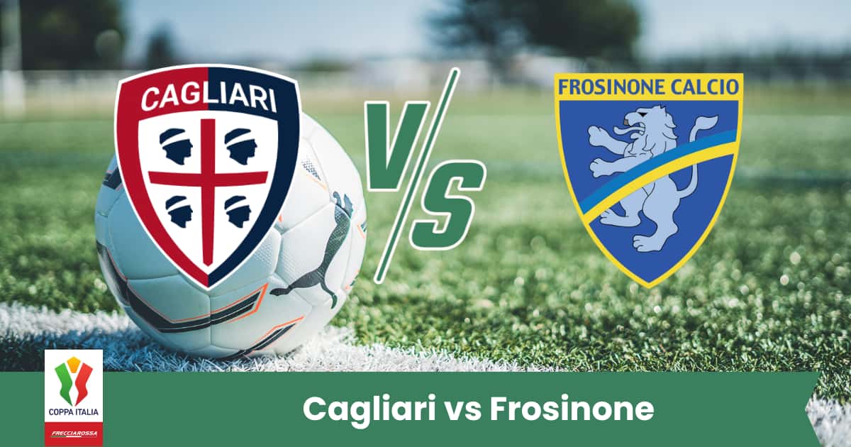 Sfida equilibrata in Coppa Italia tra Cagliari e Frosinone: i sardi partono favoriti in casa, ma i ciociari possono sorprendere con velocità e intensità.