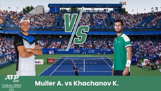 Sfida avvincente a Pechino: Alexandre Muller cerca l’impresa, ma Karen Khachanov parte favorito sul cemento cinese.