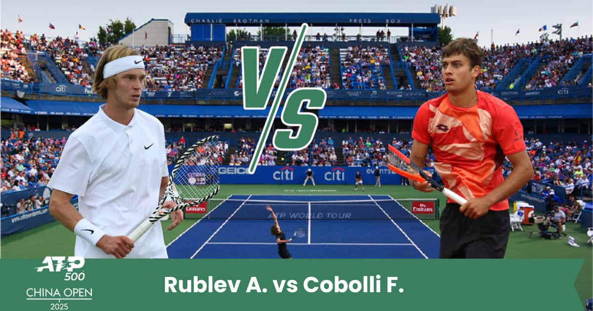 Sfida entusiasmante a Pechino: Andrey Rublev affronta Flavio Cobolli sul cemento cinese. Un match che promette intensità, potenza e colpi spettacolari.