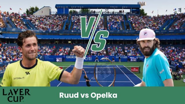 Nella Laver Cup del 19 settembre 2025, Casper Ruud affronta Reilly Opelka sul cemento indoor. Il norvegese punta sulla solidità da fondo campo, mentre l’americano cercherà di sfruttare il suo servizio devastante.