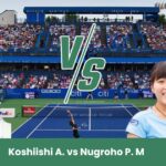 Sfida equilibrata tra Koshiishi A. e Nugroho PM nel Challenger Donne di Jinan : tecnica contro potenza sul cemento cinese.