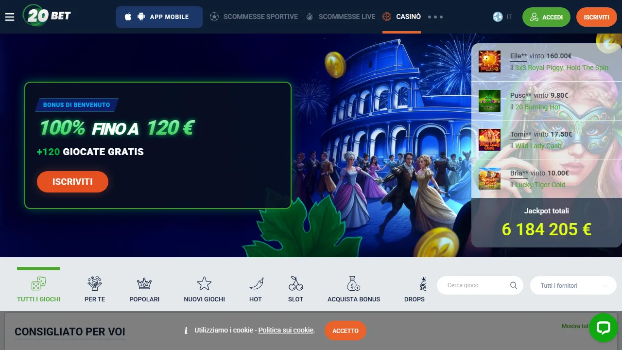 Il casinò online di 20bet
