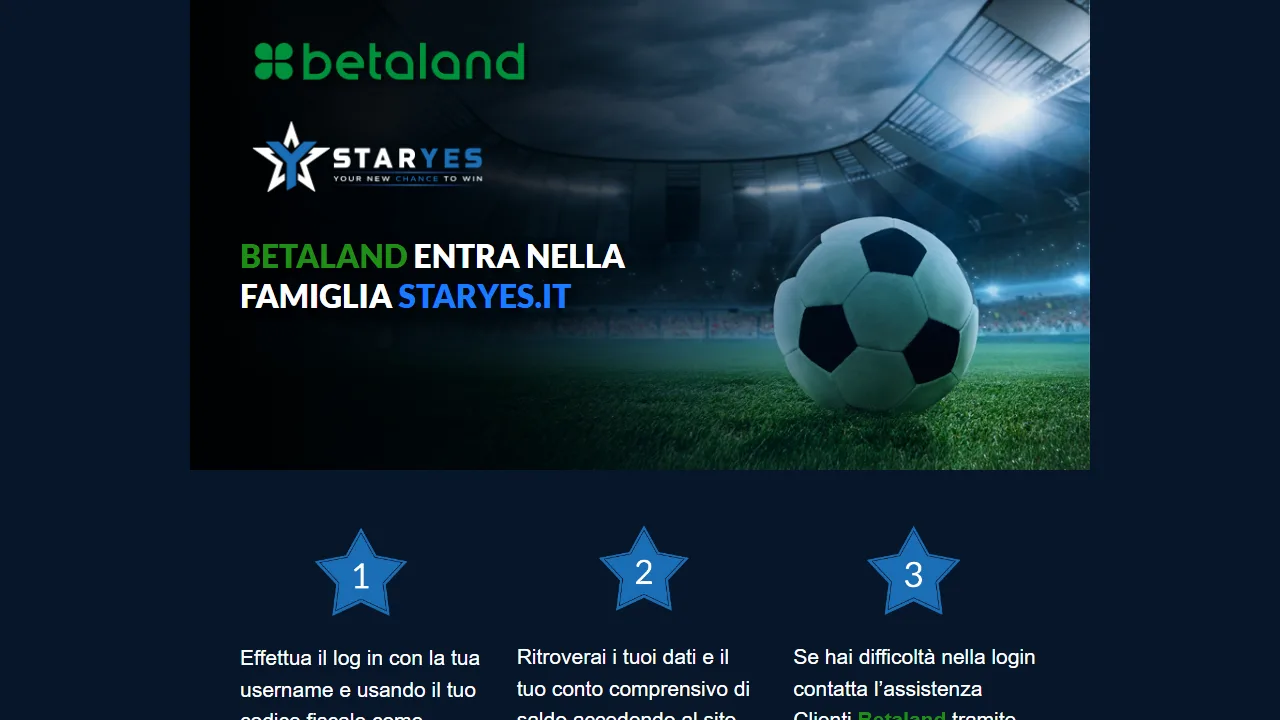 Betaland Recensioni 4 La homepage di betaland