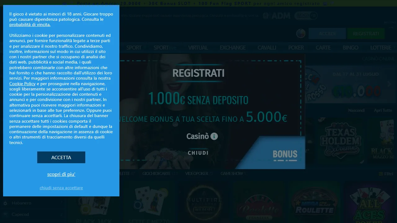 Il casinò online di betflag