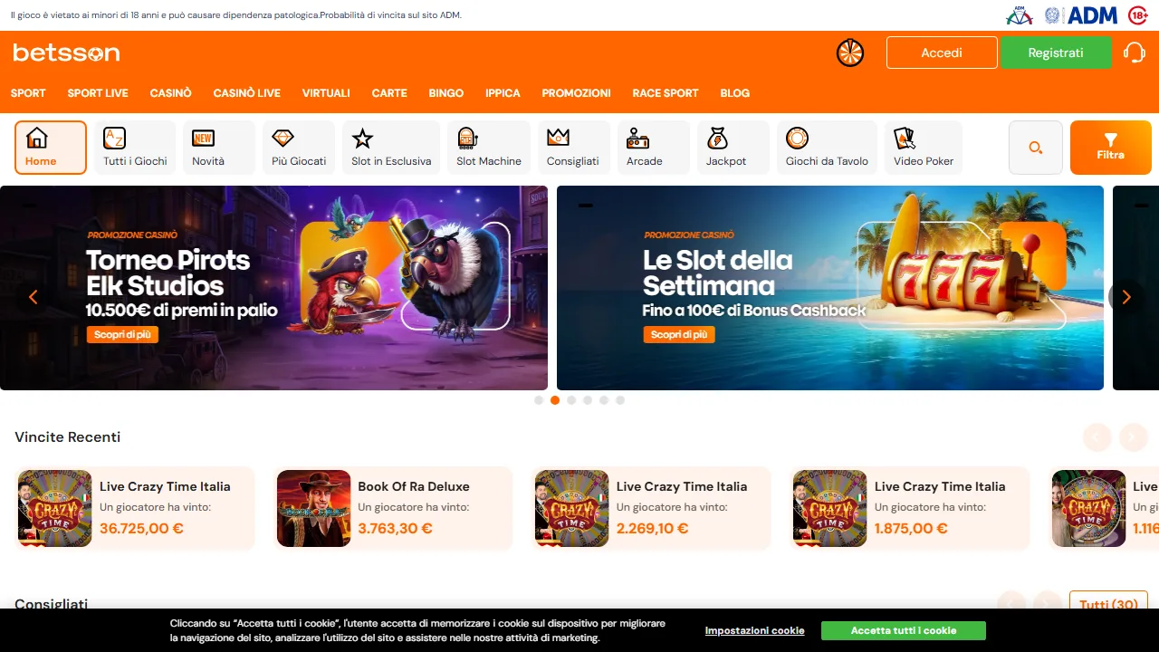Il casinò online di betsson