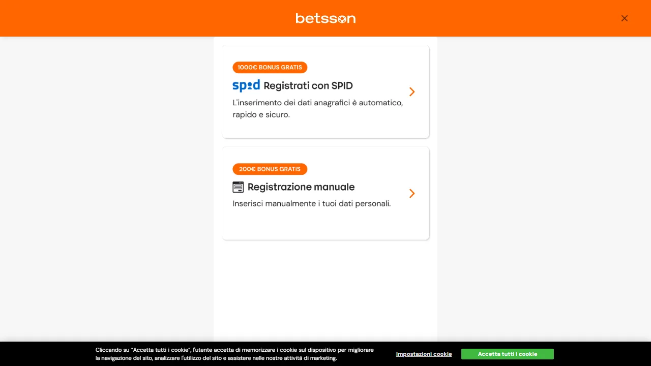 BetssonItalia Recensioni 4 La homepage di betssonitalia