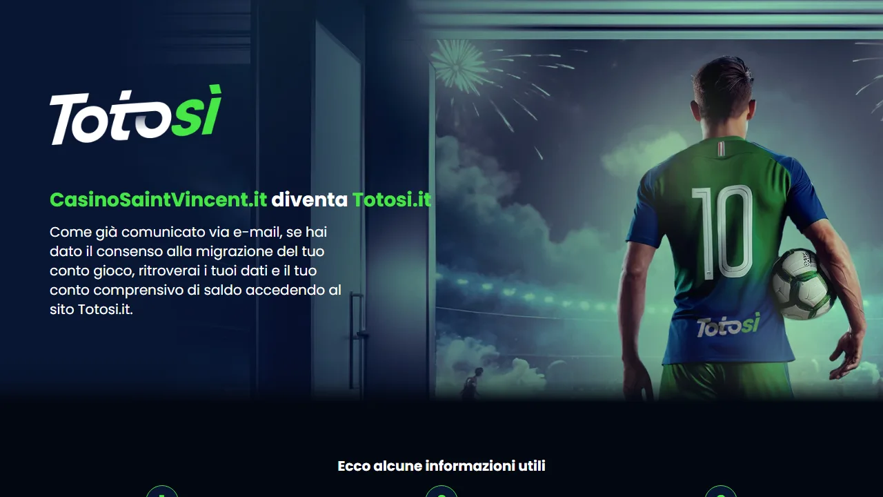 La homepage di casino-saint-vincent