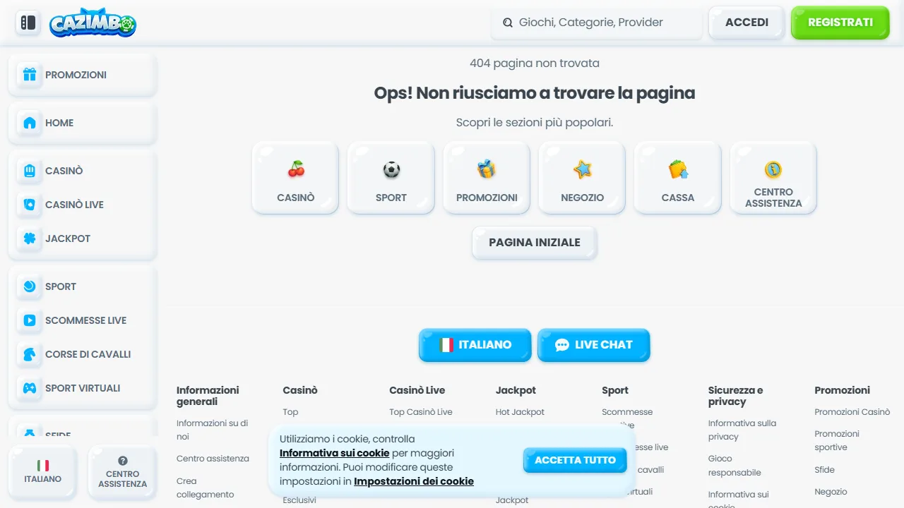 Il casinò online di cazimbo