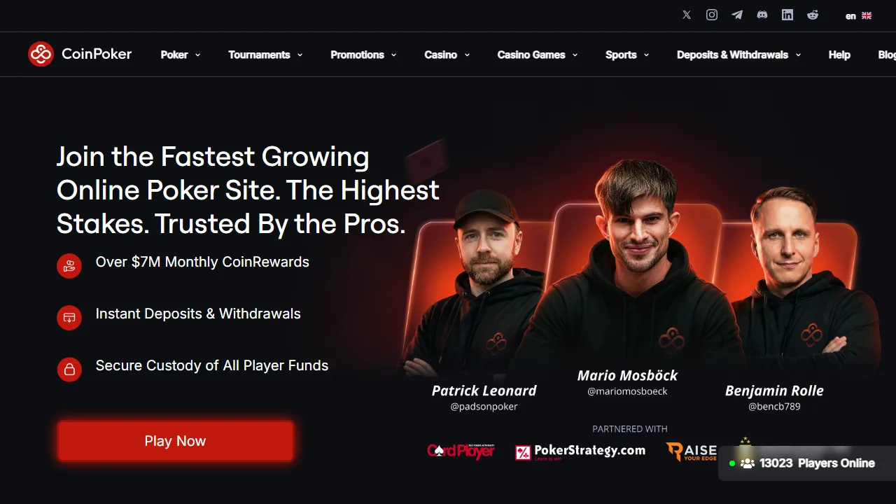 CoinPoker Recensioni 4 La homepage di coinpoker