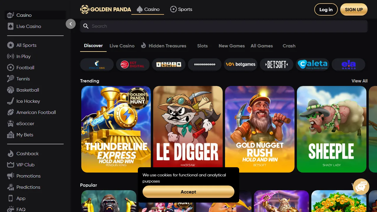 Il casinò online di golden-panda
