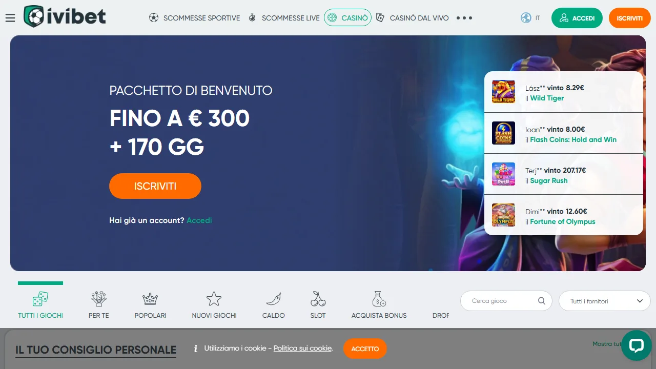 Il casinò online di ivibet