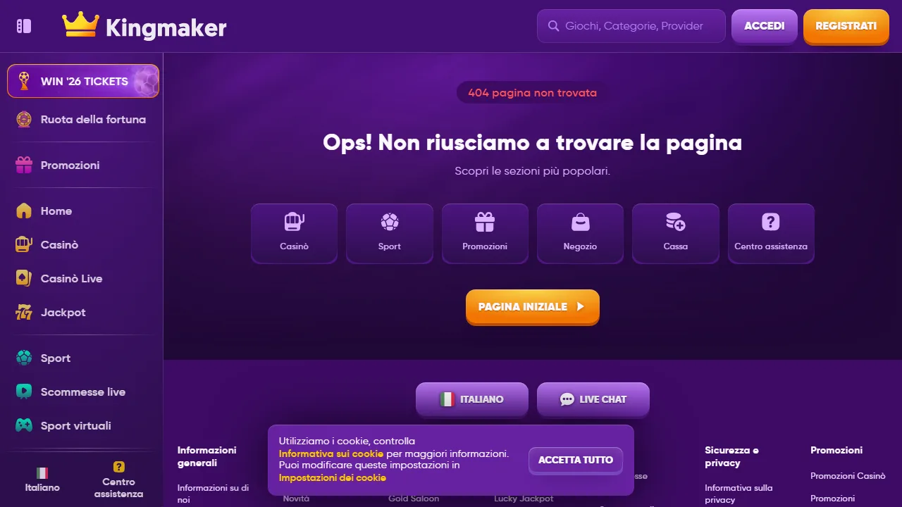 Il casinò online di kingmaker-casino