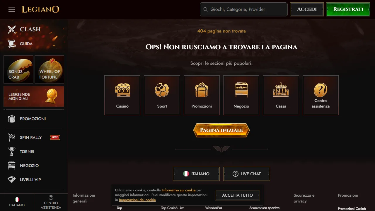 Il casinò online di legiano-casino