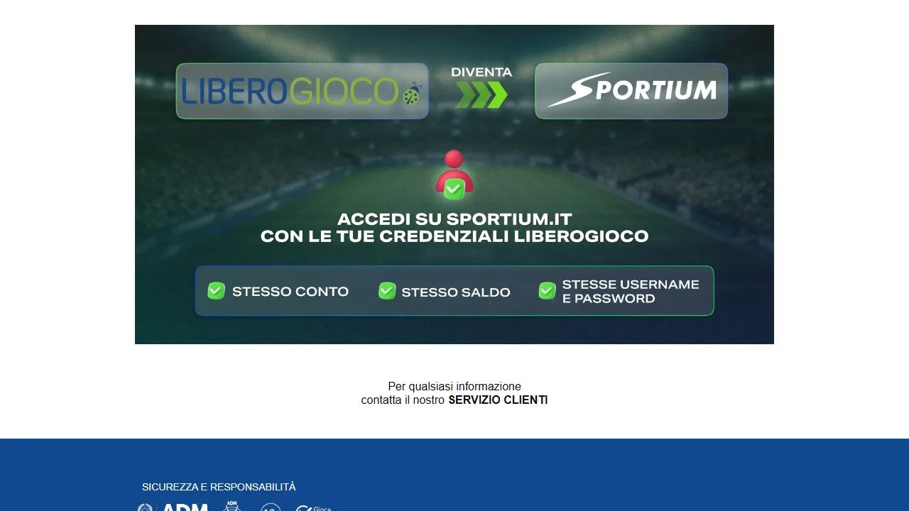 La sezione scommesse sportive di liberogioco