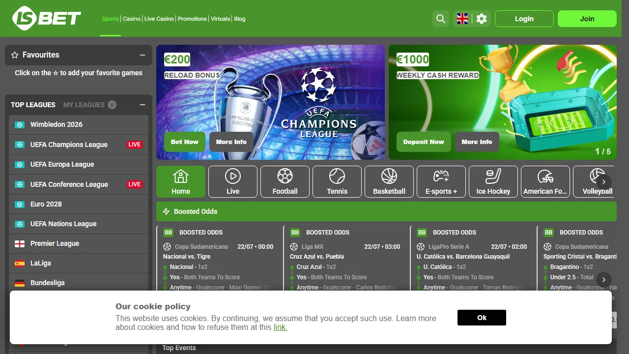 LSbet Recensioni 4 La homepage di lsbet