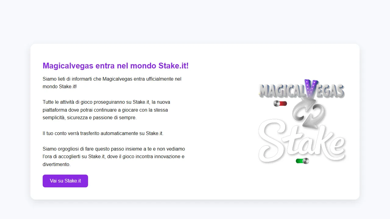 La sezione scommesse sportive di magicalvegas