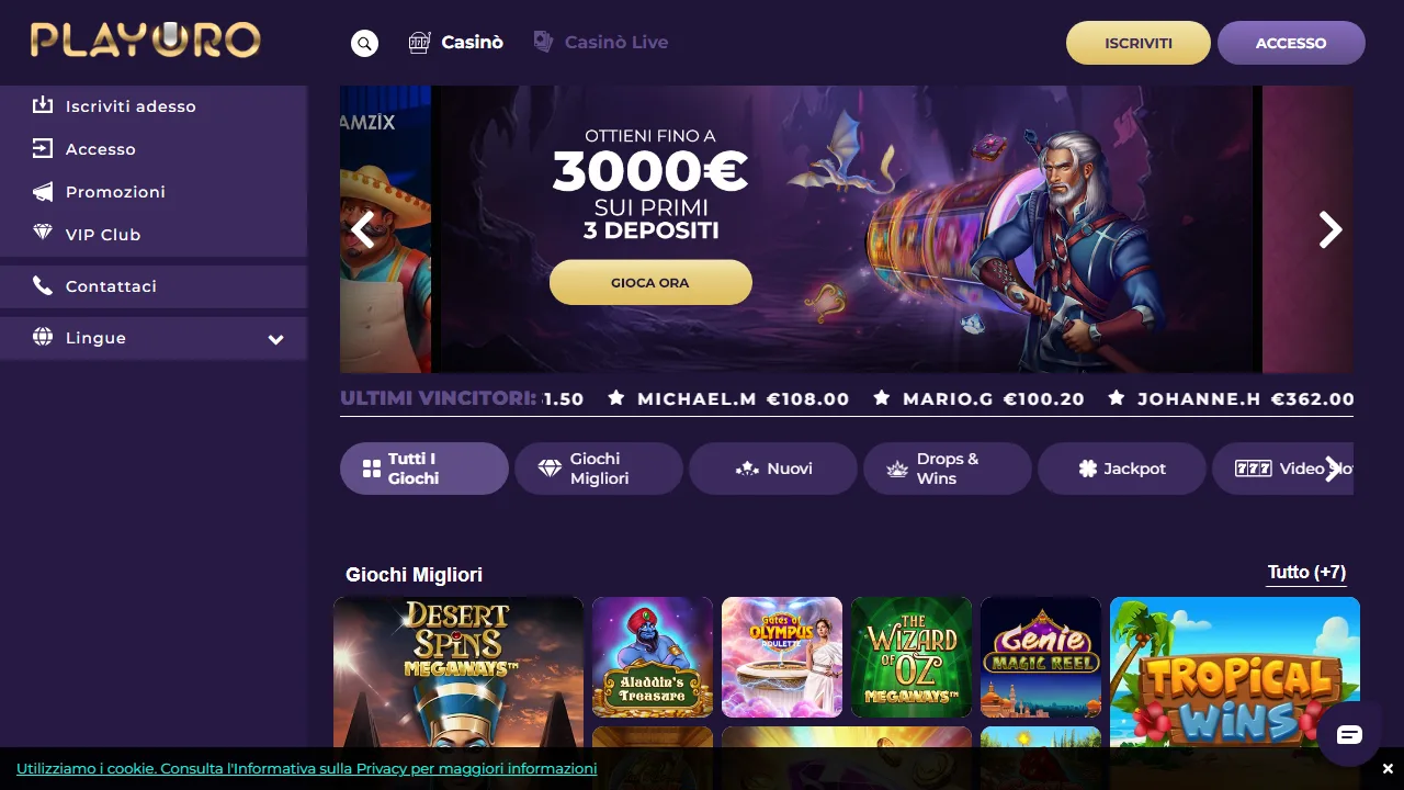 Il casinò online di playoro
