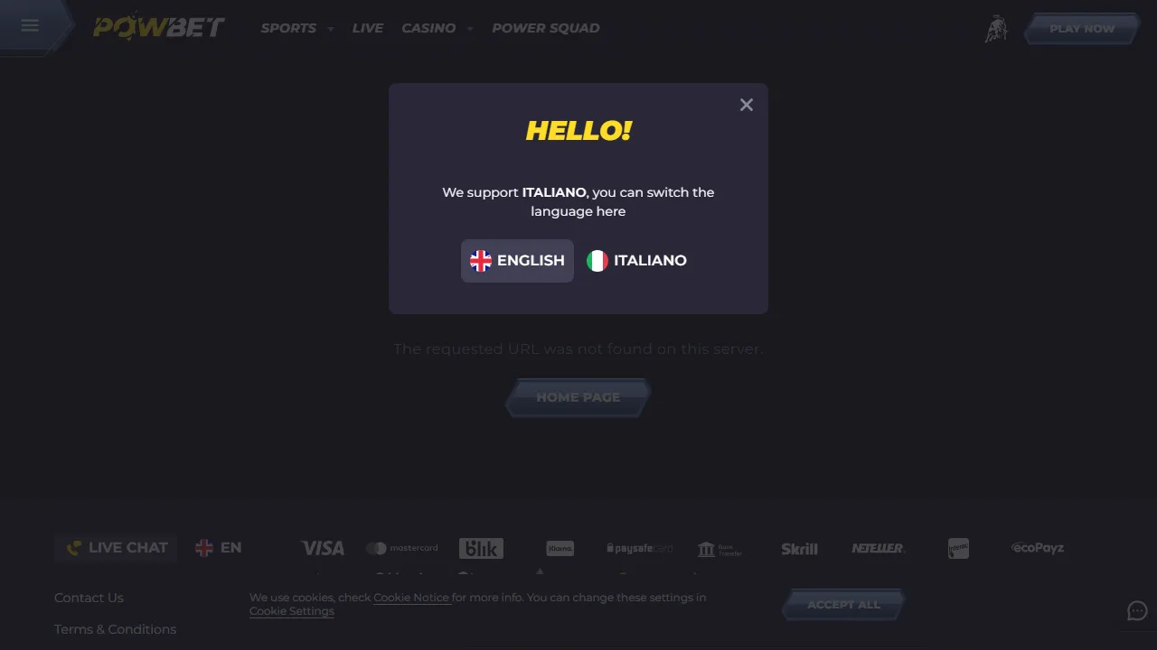 Il casinò online di powbet