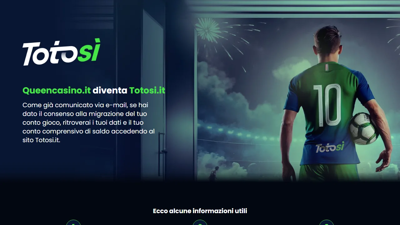 La homepage di queencasino