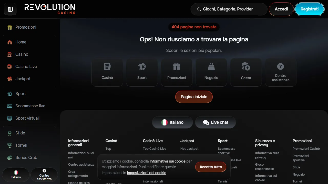 Il casinò online di revolution-casino