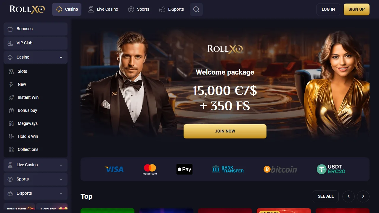 I metodi di pagamento di rollxo