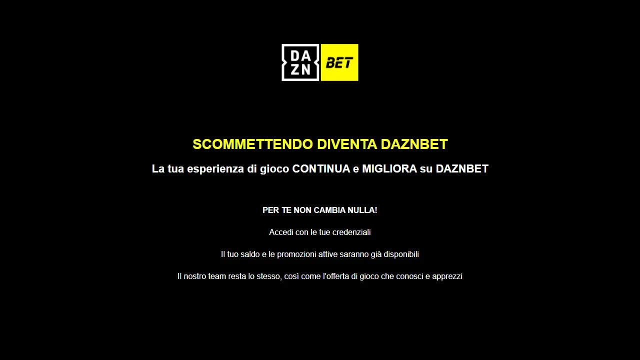 La homepage di scommettendo