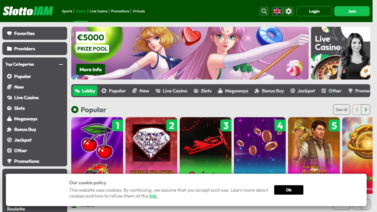 Il casinò online di slottojam