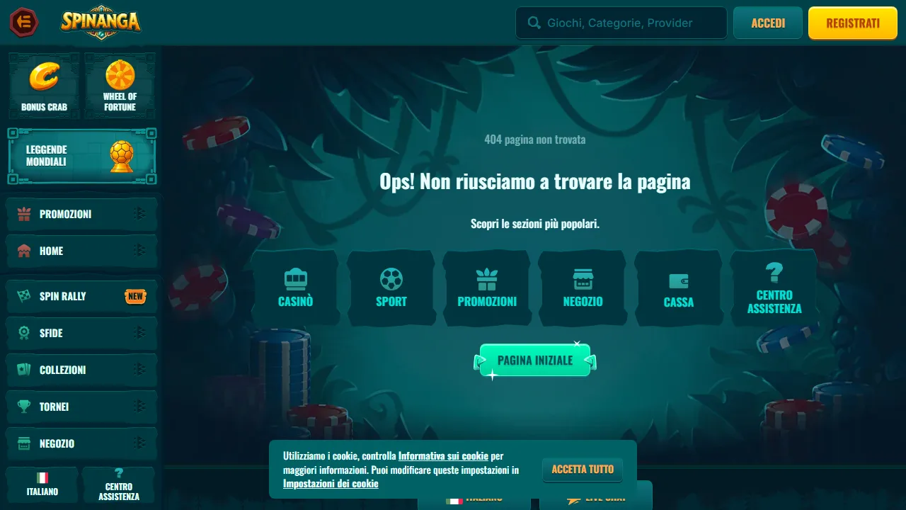 La sezione scommesse sportive di spinanga