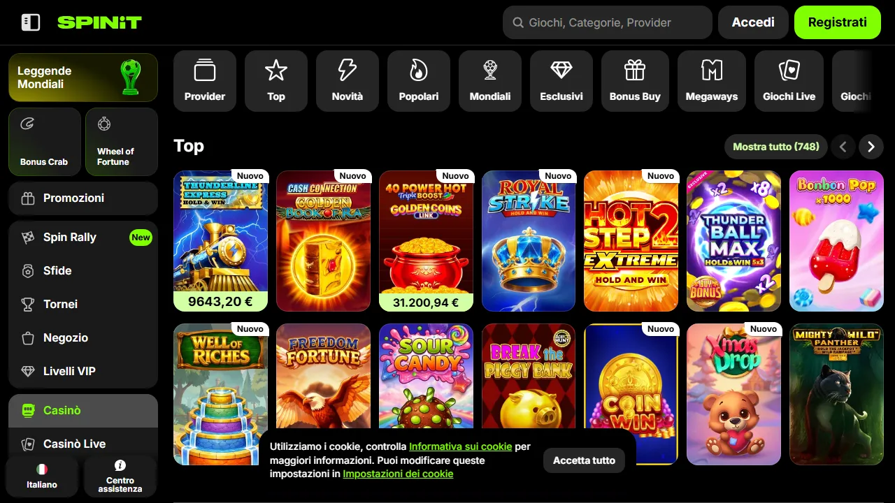 Il casinò online di spinit