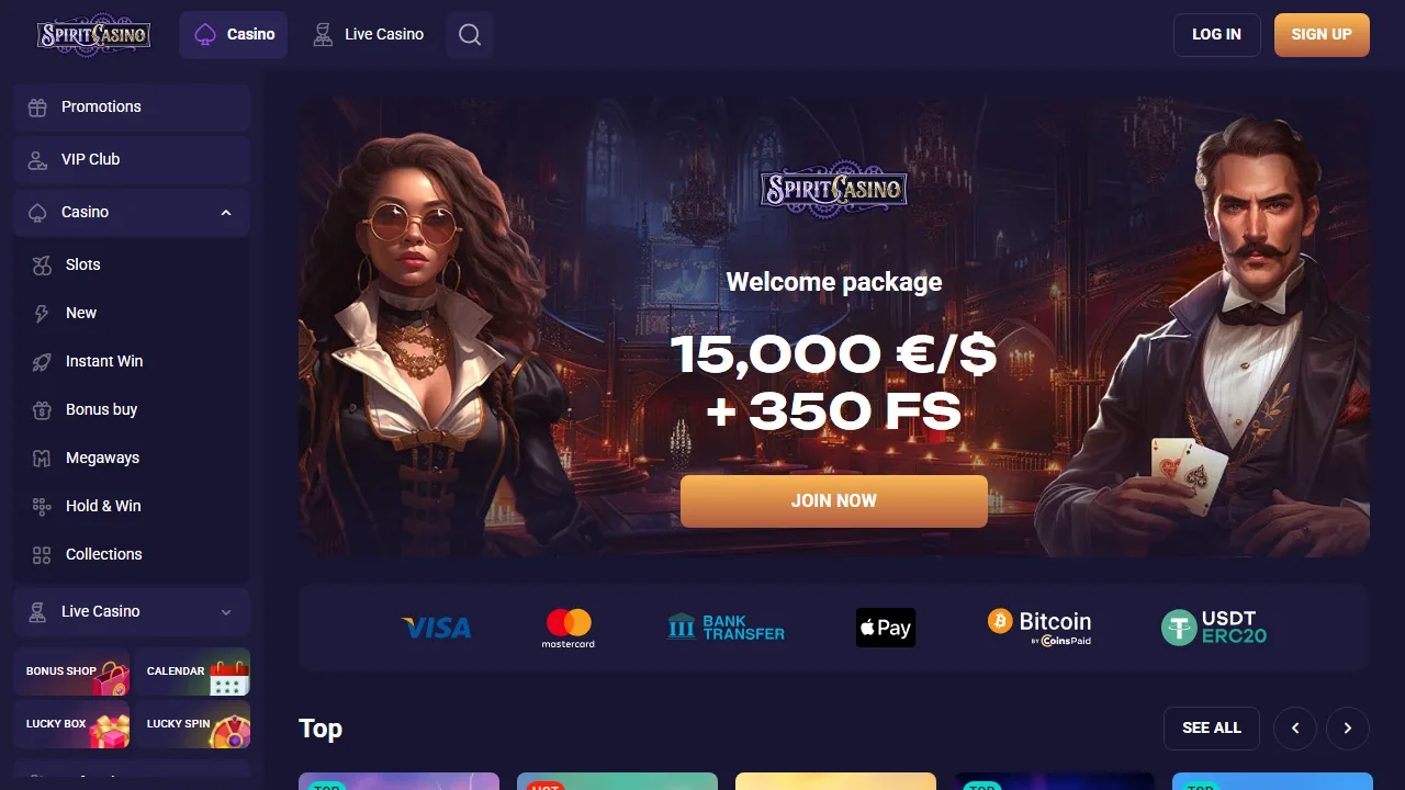 Il casinò online di spiritcasino