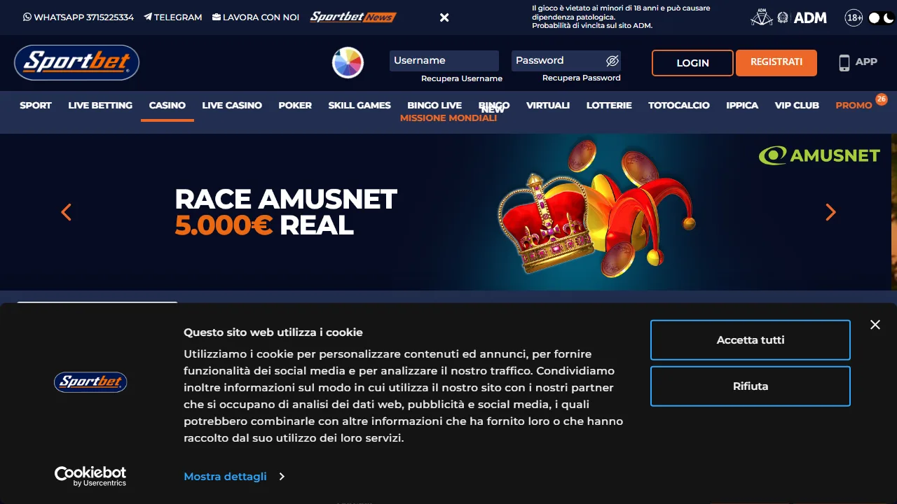 Il casinò online di sportbet