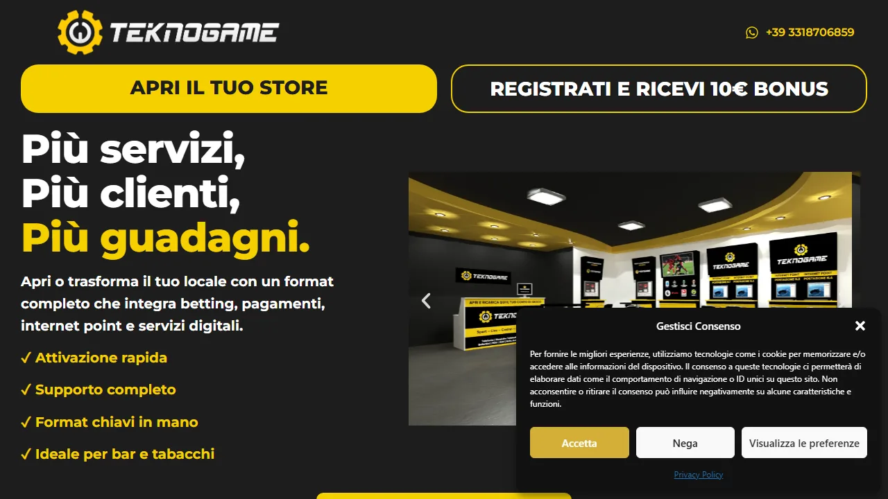 La homepage di teknogame