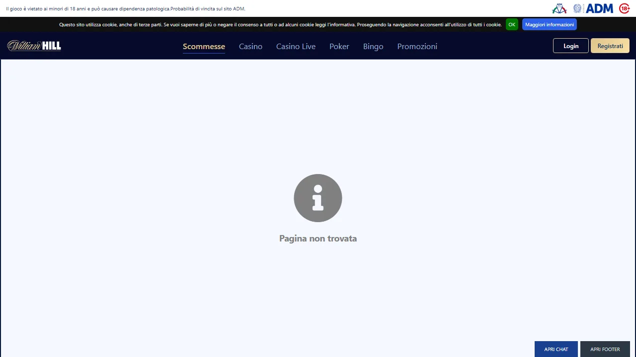 La sezione scommesse sportive di william-hill