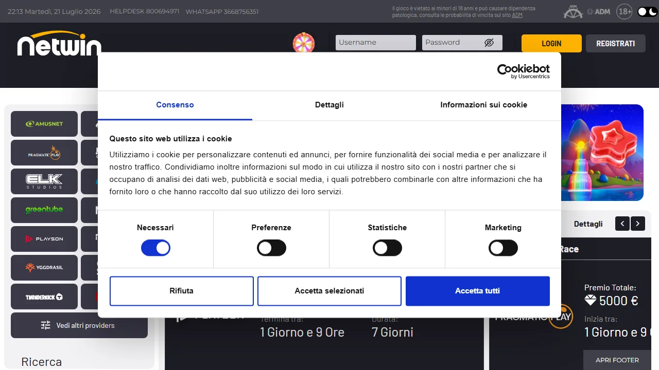 Il casinò online di winbetitalia