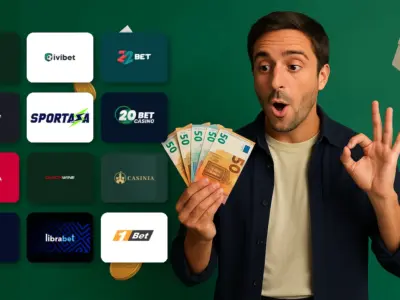 Confronto dei siti scommesse stranieri con bonus senza deposito: analista Farantube e loghi dei 12 bookmaker testati