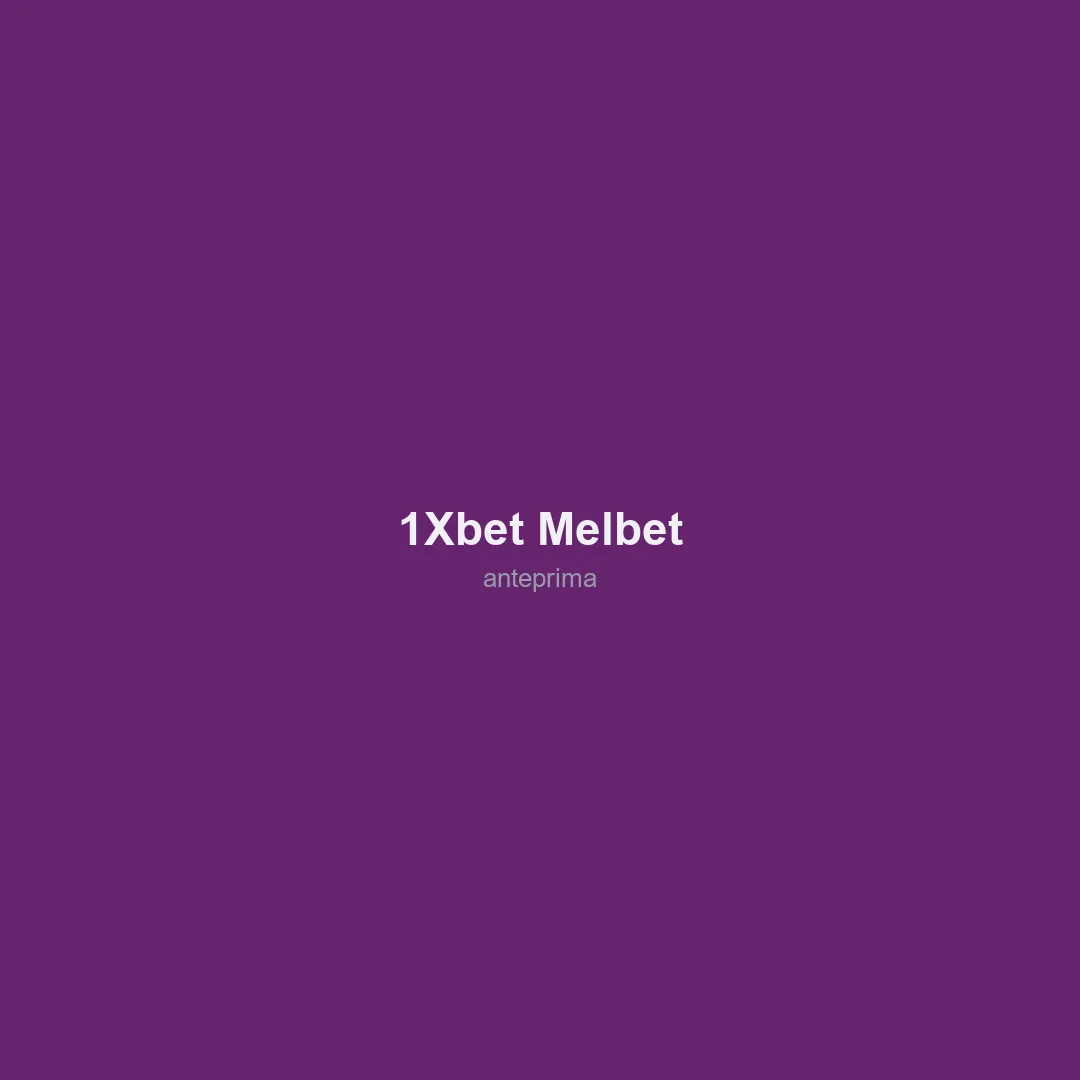 Schermata di 1xBet / Melbet